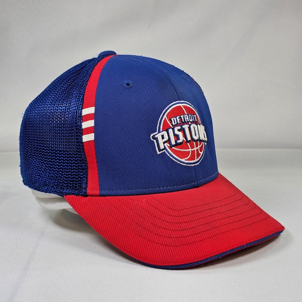 Adidas Detroit Pistons Kids‎ Youth NBA Trucker Hat Blue Red Mesh Cap